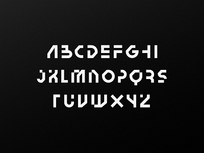 Technik - Display Font WIP font futuristic tech technology typeface typography