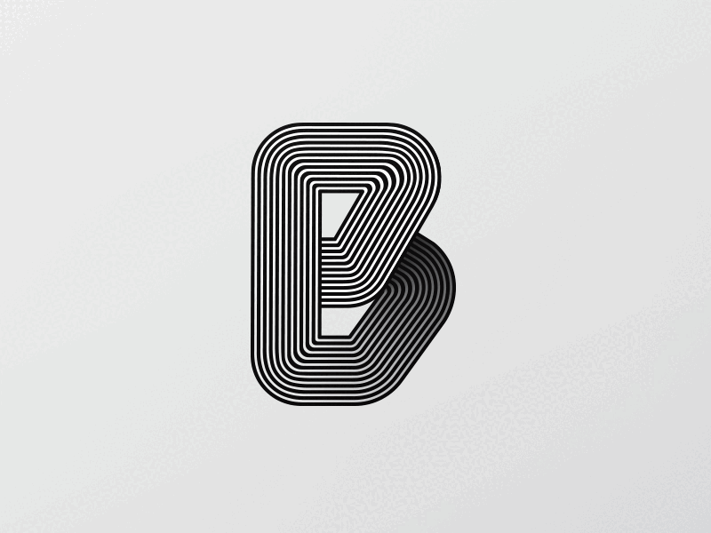 B - Test lines logo logotype type typography