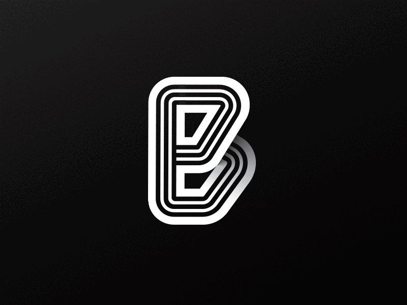 B - Test logo. logotype type typography