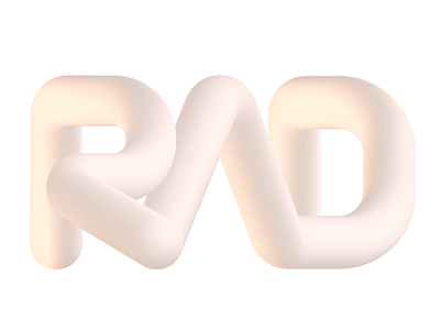 RAD! 3d illustrator minimal photoshop typography