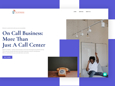 On Call Business | Website design | Landing Page design