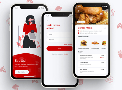 Eat Up! Food App app figma food app mobile design ui