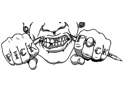 Knuckles design drawing fighter hardcore illustration ink justice knuckles pen pick a pocket tattoos traditional tshirt