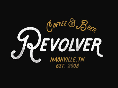 Revolver Coffee Shop black brewery coffee coffee shop craft beer gold hipster retro vintage