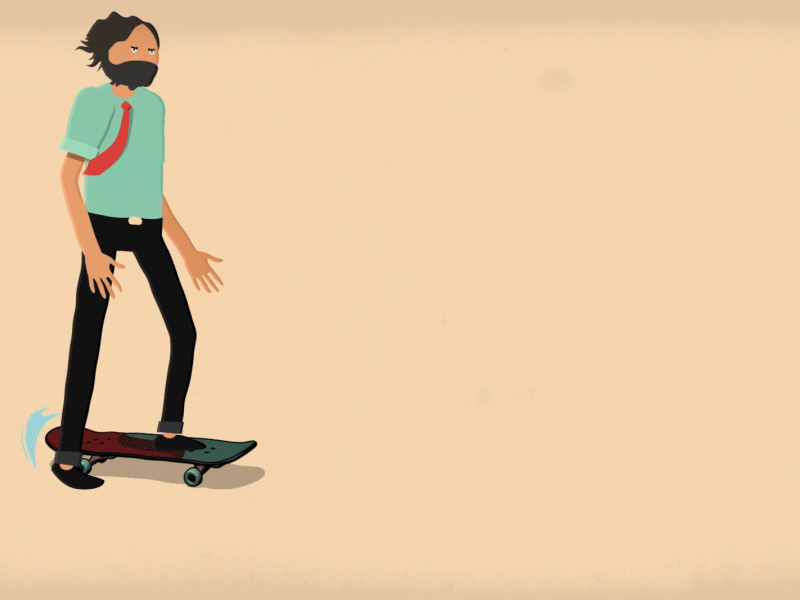 Skateboard loop thingy beard loop skateboard