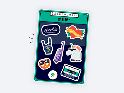 K15t stickerpack for Atlassian Summit 2019 illustration rock sticker