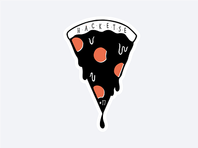 K15t Hacketse Hackathon Pizza Sticker cheese retro