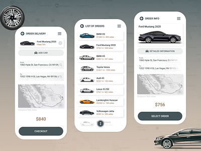 Send Car Mobile App