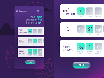 Timer App UI design