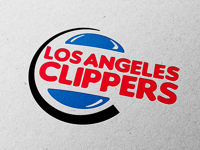 BURGER KING x LOS ANGELES CLIPPERS design graphic design icon logo vector