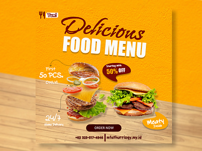 Delicious Food Poster by fathurrizqy on Dribbble