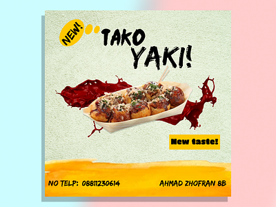 Food Poster ( Tako Yaki )