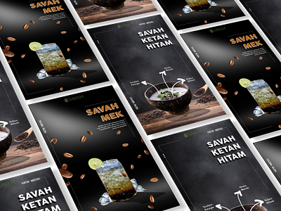 #Project : New Menu Poster | Savah Hidden Glamping & Eatery design graphic design menu