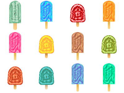 ICE POP - Digital Stickers consumer stock graphics cute graphic design illustration stock graphics