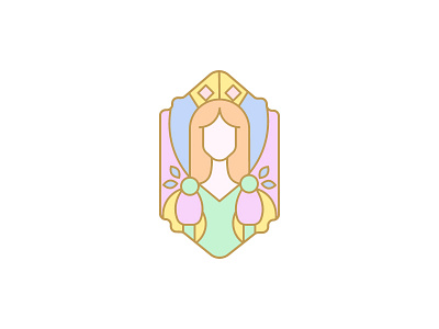 Queen cute design game graphic graphic design graphic designer icon icons illustration line pastel queen