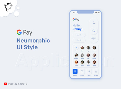 Neumorphism UI Trend 2020 adobexd app google pay neomorphism soft ui typography ui ux xd design