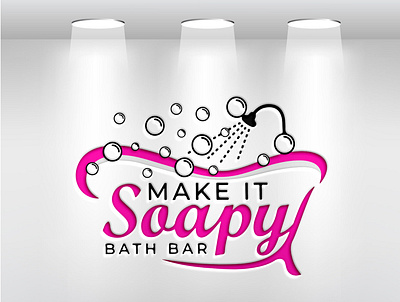 Water Bath bar logo design 3d animation branding graphic design logo motion graphics ui