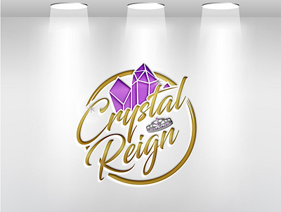 Crystal Reign logo design 3d animation branding graphic design logo motion graphics ui