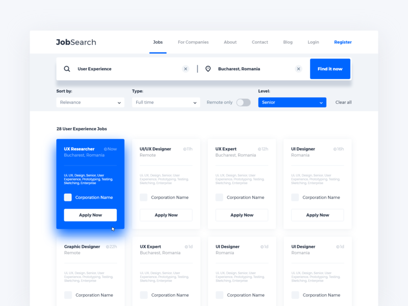 Search Results Page - UI & UX Design by Sigal Rak Viente on Dribbble
