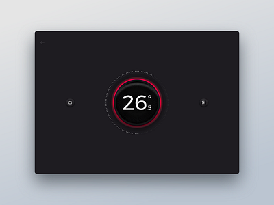 Smart Home GUI app concept control futuristic gauge graphical gui home house interface mobile remote settings smart temperature ui user ux xd