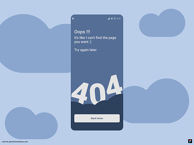 404 Page design (dayli ui) 008 404 404 page android dayliui design designer erorr graphic design mobile ui ux