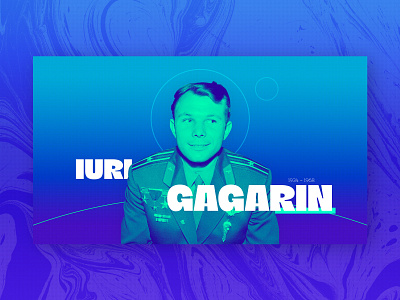 space race pt II design gagarin graphic design landing page space web