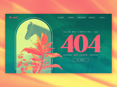 firmeza farms not found 404 branding design graphic design illustration landing page ui web