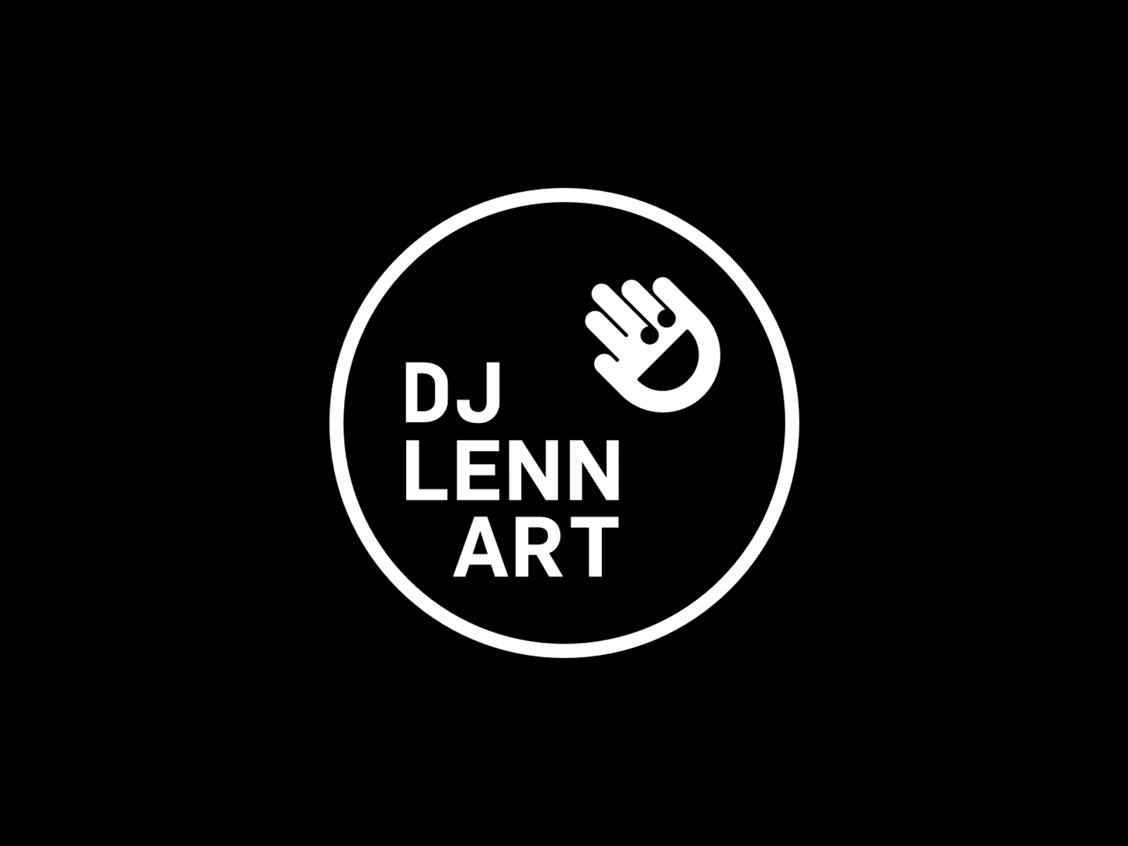 Logo for DJ LennArt art designfritze dj fun kreativfritze logo music