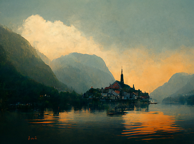 Hallstatt painting