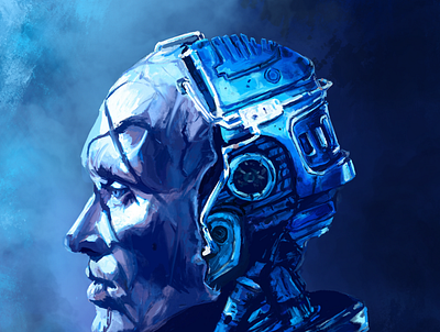 Robocop adobe photoshop illustration movie art painting peter weller robocop robocop 1987