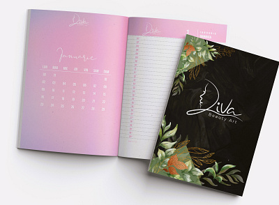 Design notebook agenda design graphic design print