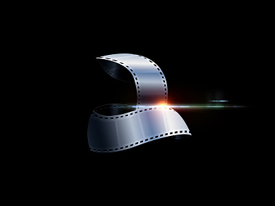 Audi Filmes a film icon letter logo movie roll strip
