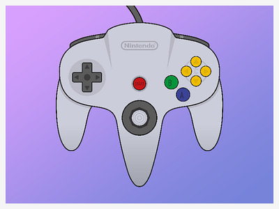 Nintendo 64 Controller Vector Art brand brand identity creative design designer graphic design graphic designer graphics illustration illustrator logo logo design logo designer logo type marketing vector vector art vector design vector drawing vector illustration