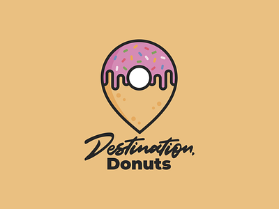 Destination, Donuts Logo Design branding design graphic design graphic designer illustration logo vector art vector design vector drawing vector illustration
