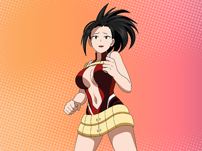 Momo from My Hero Academia Vector Art anime design designer digital art digital artist digital drawing drawing drawing of the day graphic design graphic designer graphics manga my hero academia vector vector art vector design vector drawing vector illustration