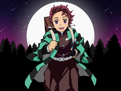 Demon Slayer Vector Art By Nick Else On Dribbble