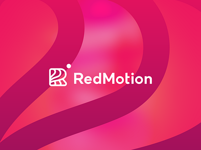 Red Motion agency branding color connect design digital graphic design icon illustration logo monogram motion motion graphics network nft r red type vector wave