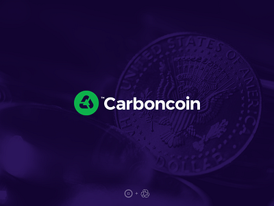 Carboncoin™ app bank branding carbon card coin color design green icon illustration logo money monogram recycling tech type ui ux vector