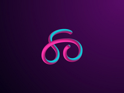 Abstract Mark abstract blend color icon logo vector