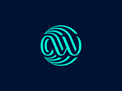Oyster Wave branding c color icon identity logo monogram oyster sea type w wave
