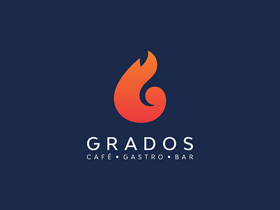 Grados CGB branding color flame food g grados icon logo monogram new type vector