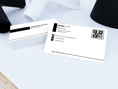 Drake Alvin Minimalist Business Card Design business card design corporate branding corporate identity