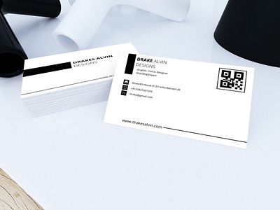 Drake Alvin Minimalist Business Card Design