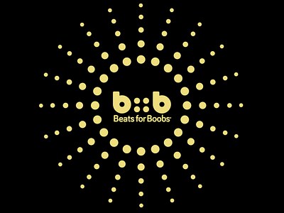 Beats for Boobs® San Francisco - Logo b4b beatsforboobs breast cancer fundraiser design logo san francisco vector