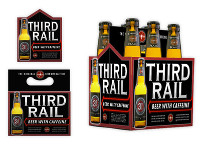 Third Rail Beer - Carrier adobe illustrator adobe photoshop beer beverage packaging print