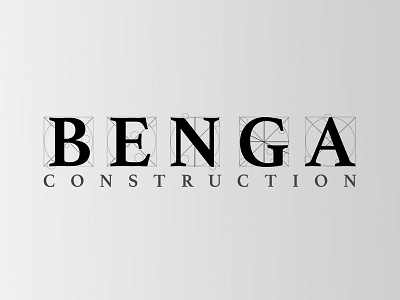 Benga Construction branding concept corperate design logo typography