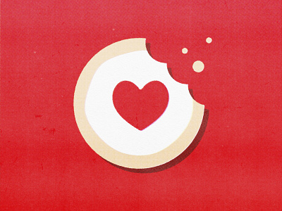 The Way to My Heart affinitydesigner design effects faux print heart illustration love print red