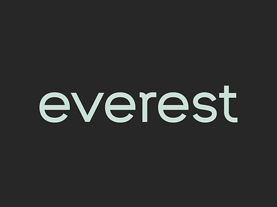 Everest Wordmark animated branding logo logotype sans serif wordmark