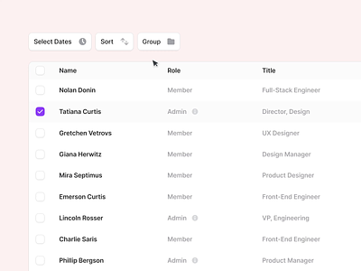 Table Filters dashboard design system figma filter filters software design table ui design