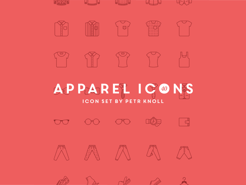 40 Apparel Icons icons icon apparel fashion illustration iconset